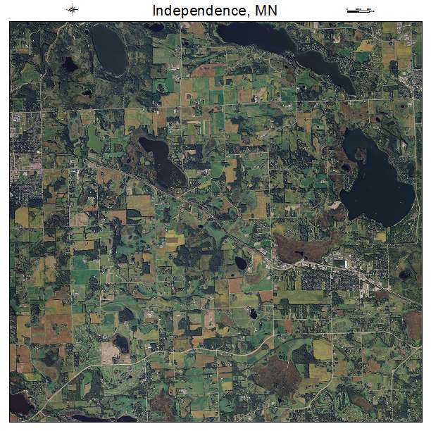 Independence, MN air photo map