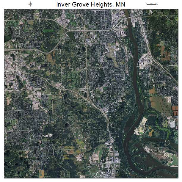 Inver Grove Heights, MN air photo map