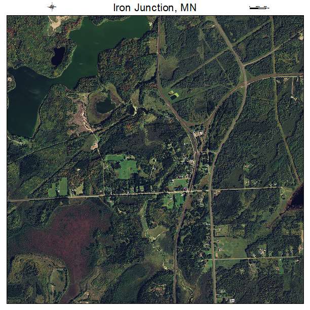 Iron Junction, MN air photo map