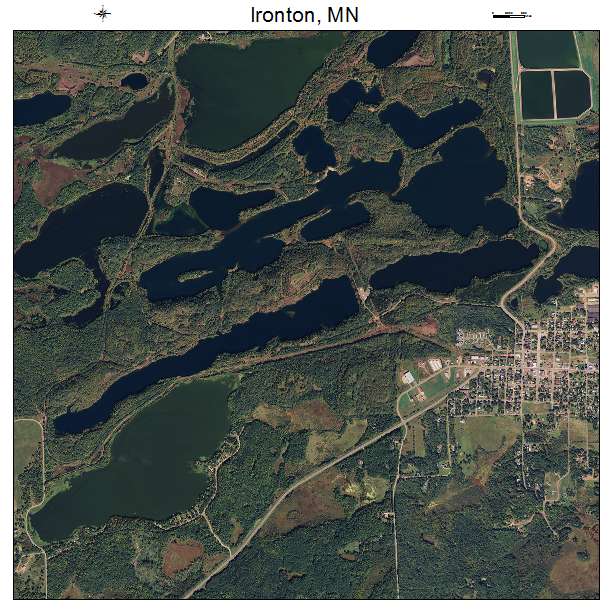 Ironton, MN air photo map