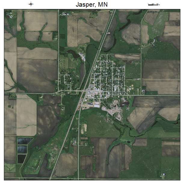 Jasper, MN air photo map