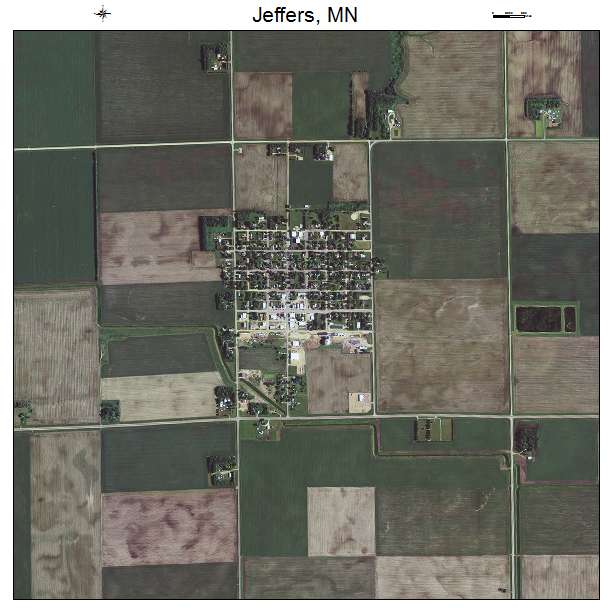 Jeffers, MN air photo map