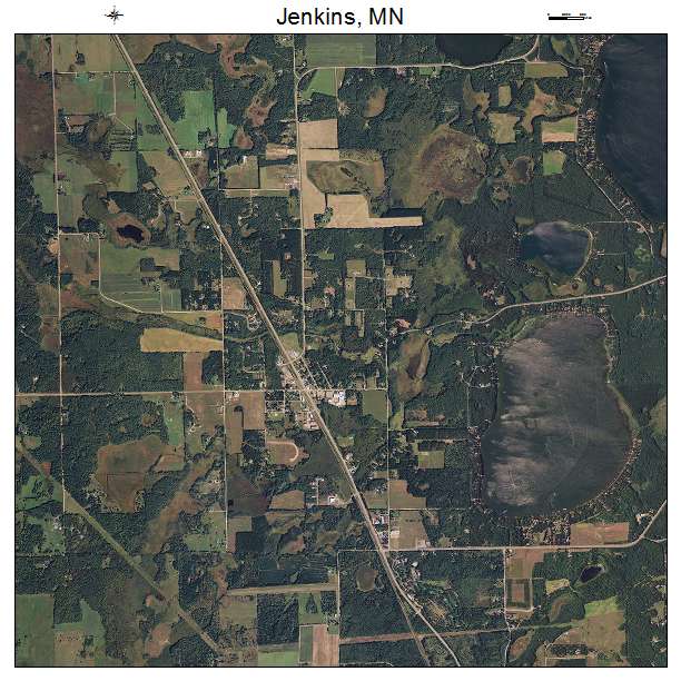 Jenkins, MN air photo map