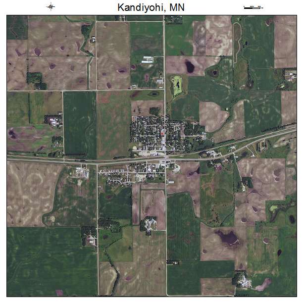 Kandiyohi, MN air photo map