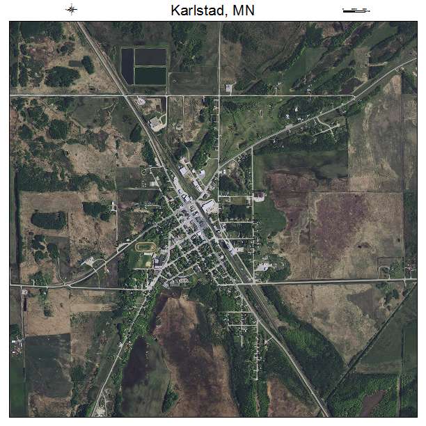 Karlstad, MN air photo map