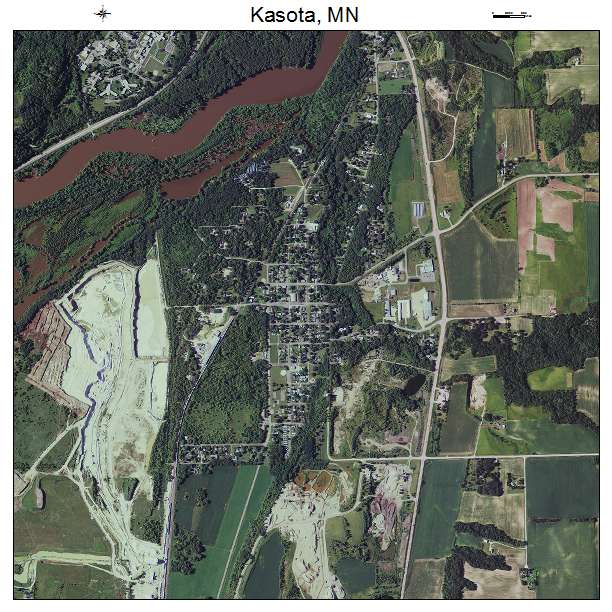 Kasota, MN air photo map