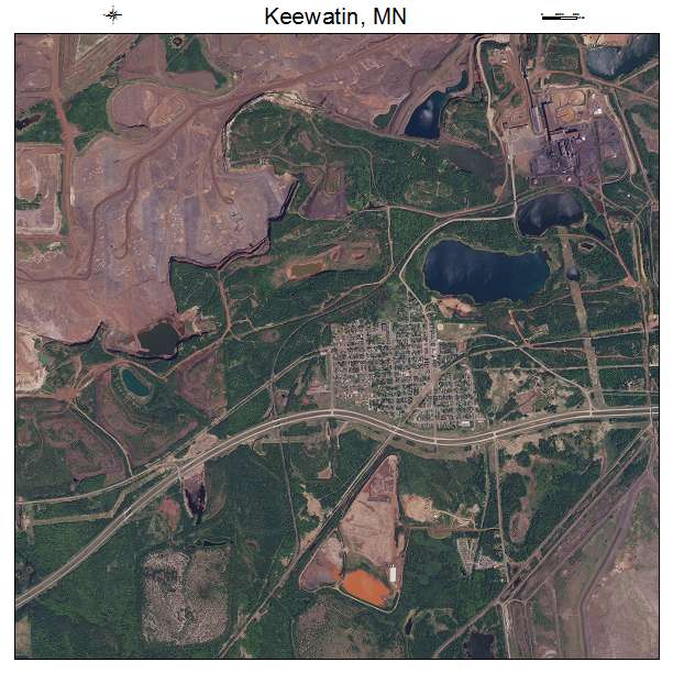 Keewatin, MN air photo map