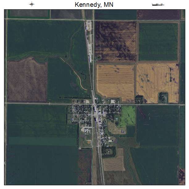 Kennedy, MN air photo map