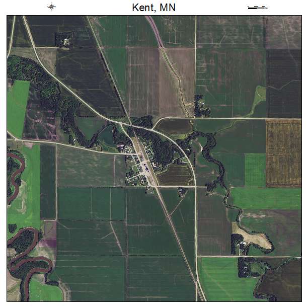 Kent, MN air photo map