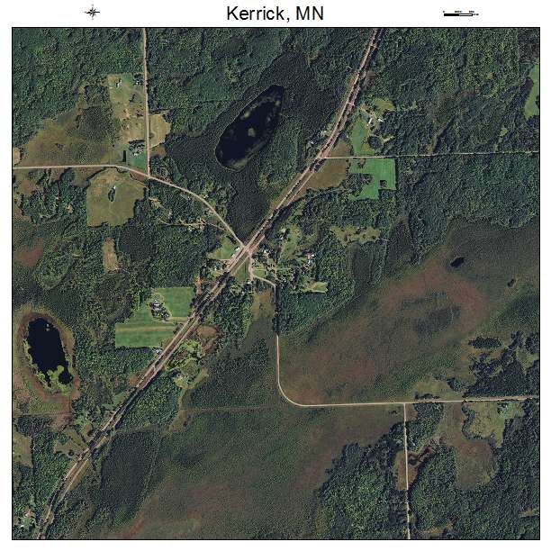 Kerrick, MN air photo map
