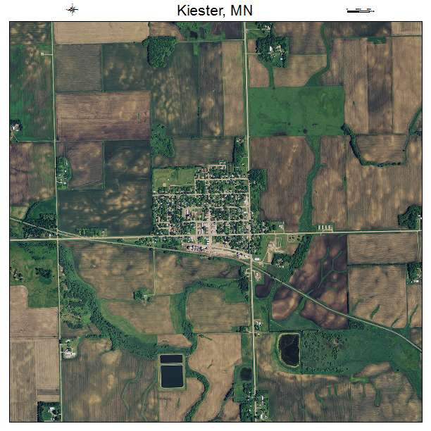 Kiester, MN air photo map