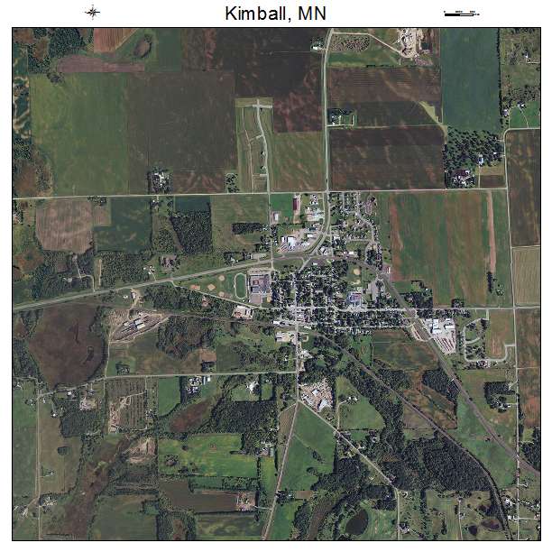 Kimball, MN air photo map
