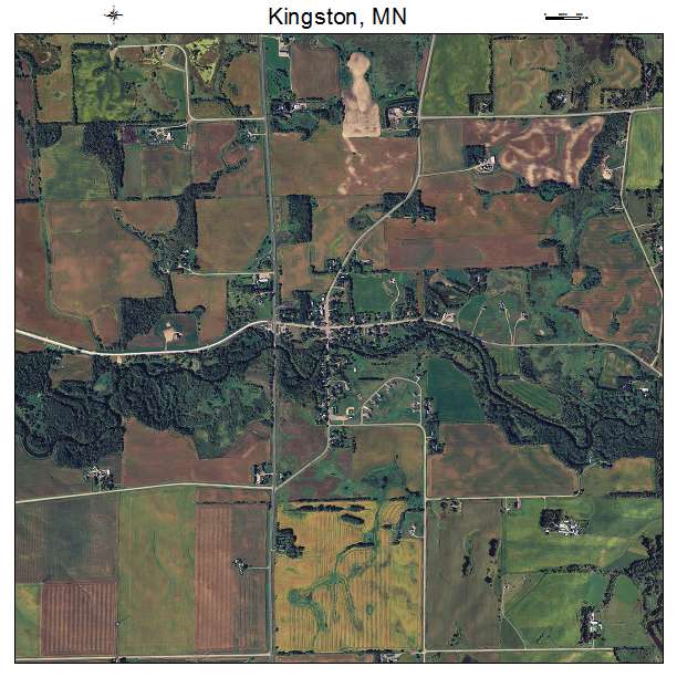Kingston, MN air photo map