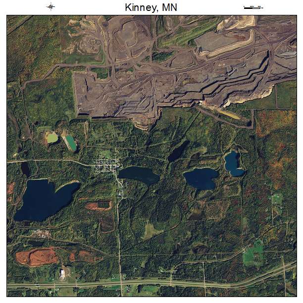 Kinney, MN air photo map