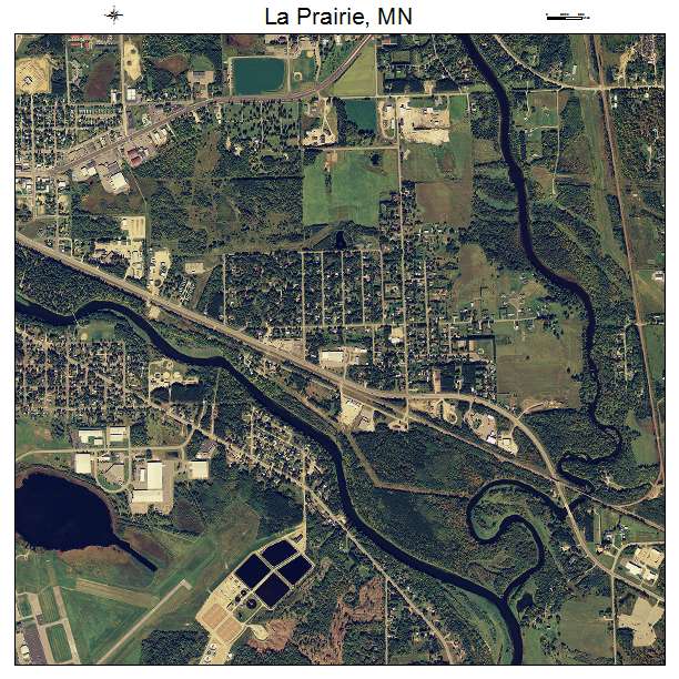 La Prairie, MN air photo map