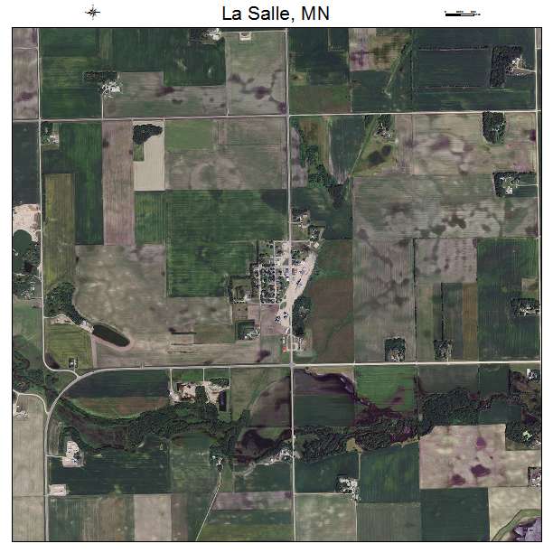 La Salle, MN air photo map