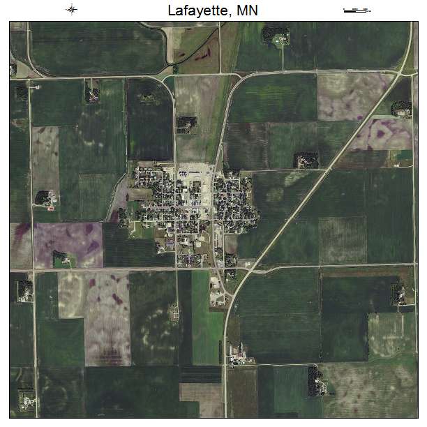 Lafayette, MN air photo map
