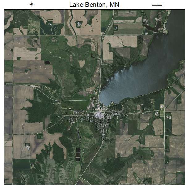Lake Benton, MN air photo map