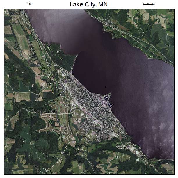 Lake City, MN air photo map