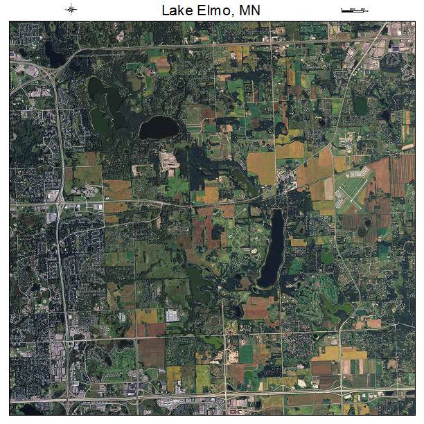 Lake Elmo, MN air photo map