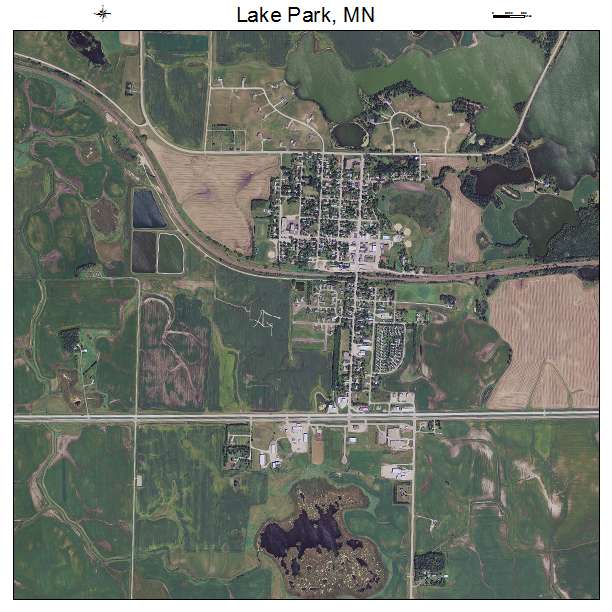 Lake Park, MN air photo map