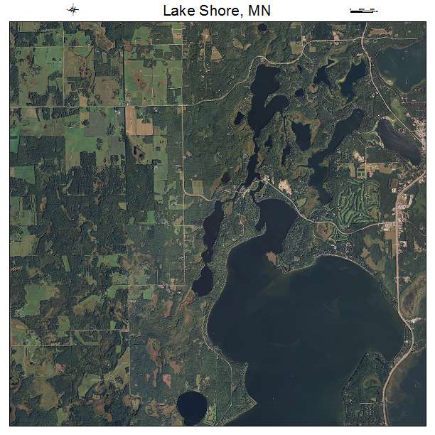 Lake Shore, MN air photo map
