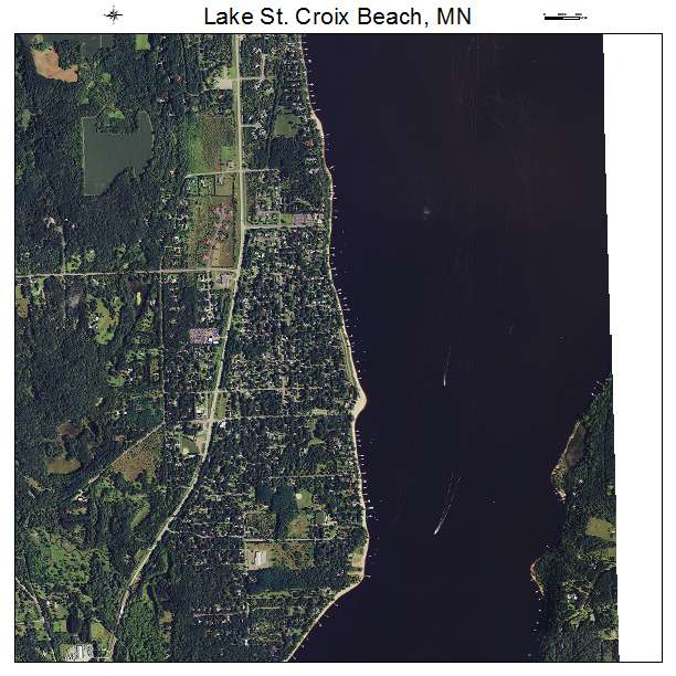 Lake St Croix Beach, MN air photo map