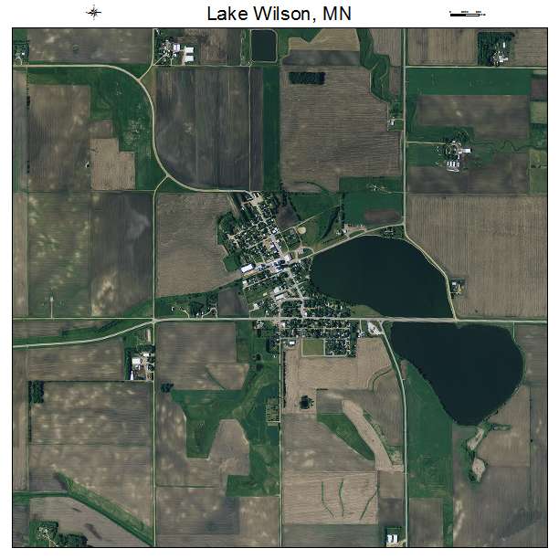 Lake Wilson, MN air photo map
