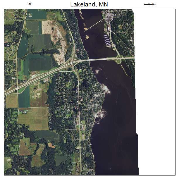 Lakeland, MN air photo map