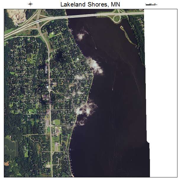 Lakeland Shores, MN air photo map
