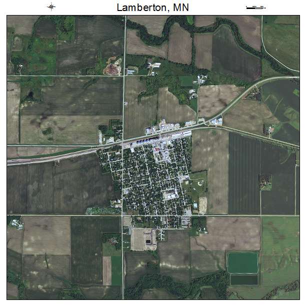 Lamberton, MN air photo map