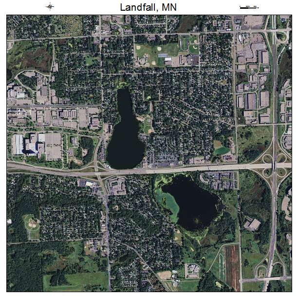 Landfall, MN air photo map