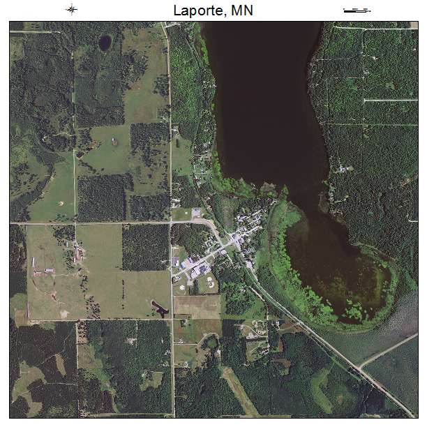 Laporte, MN air photo map