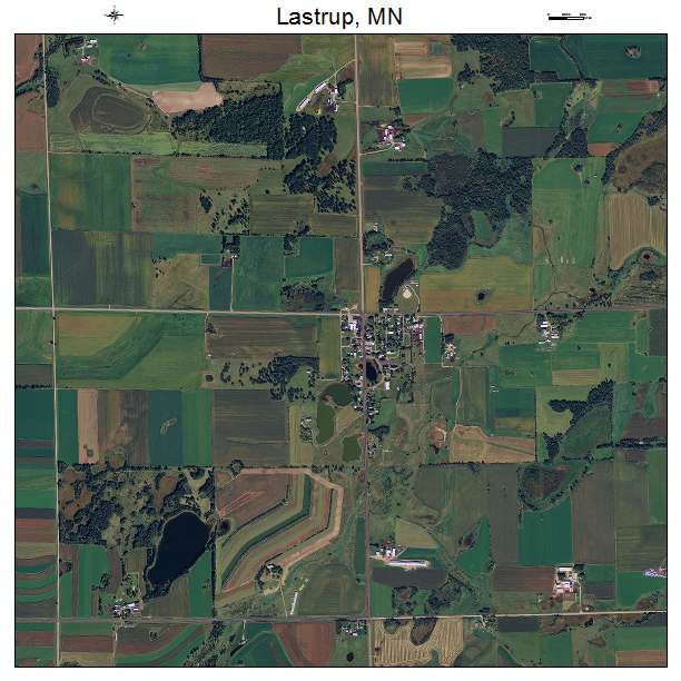 Lastrup, MN air photo map