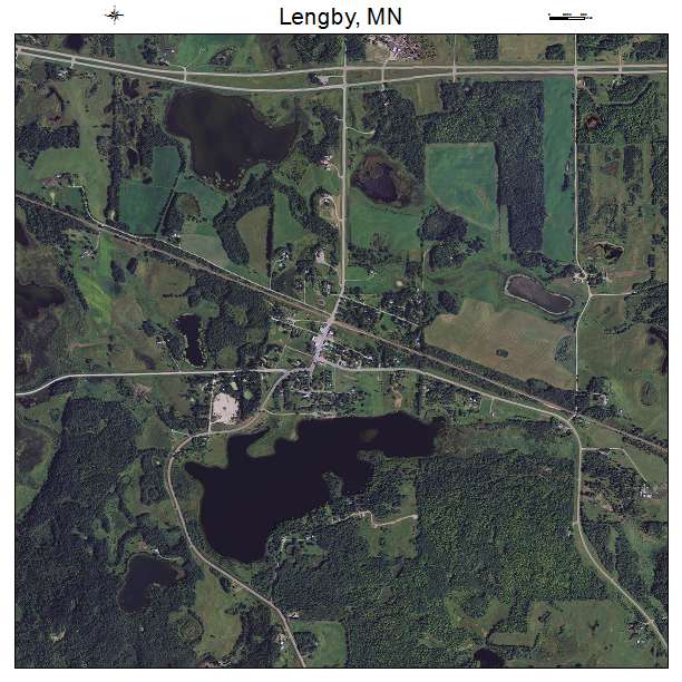 Lengby, MN air photo map