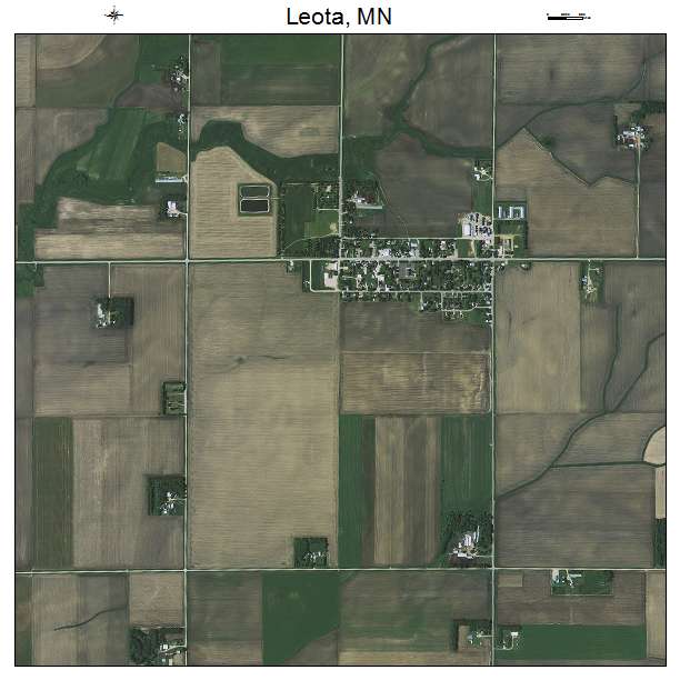 Leota, MN air photo map