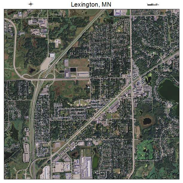 Lexington, MN air photo map