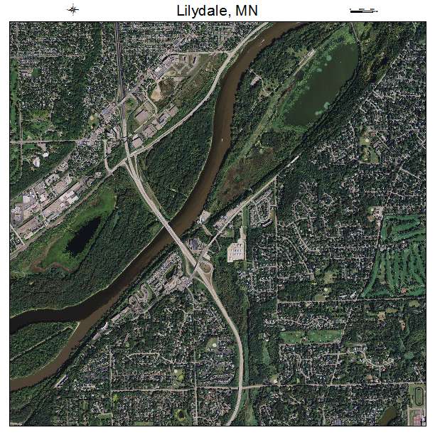 Lilydale, MN air photo map