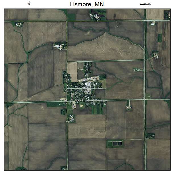 Lismore, MN air photo map
