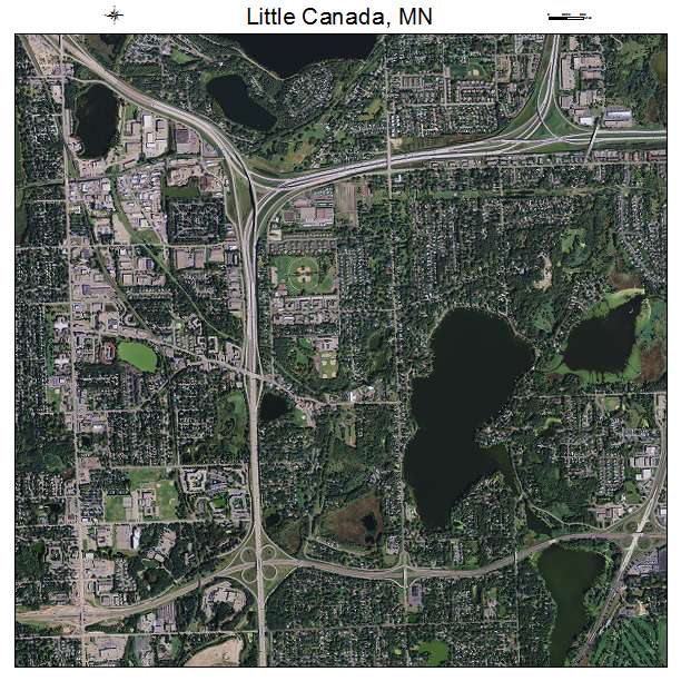 Little Canada, MN air photo map