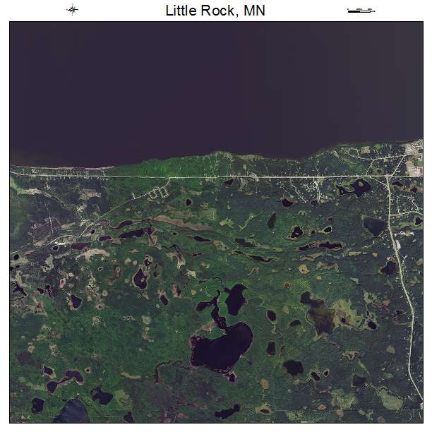 Little Rock, MN air photo map