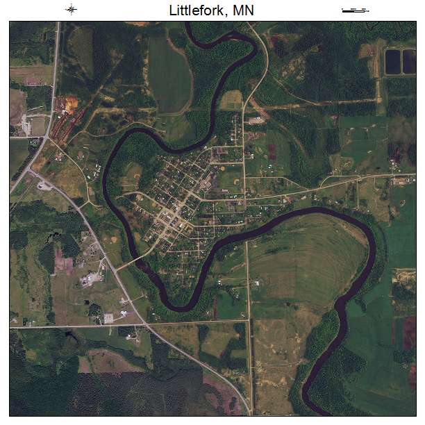 Littlefork, MN air photo map