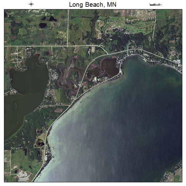 Long Beach, MN air photo map