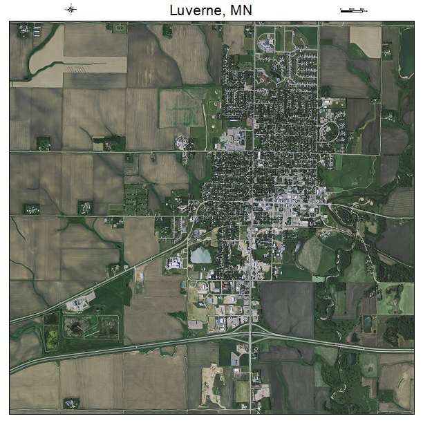 Luverne, MN air photo map
