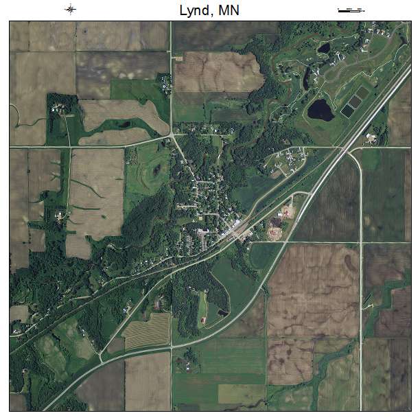 Lynd, MN air photo map