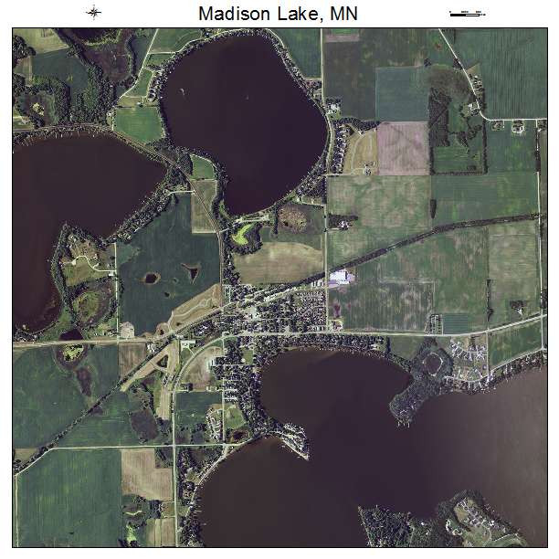 Madison Lake, MN air photo map