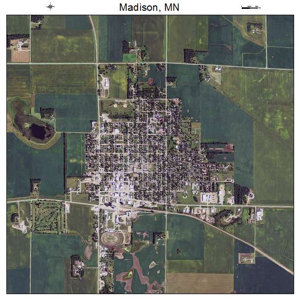 Madison, MN air photo map