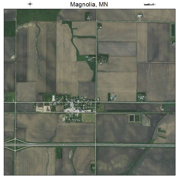 Magnolia, MN air photo map