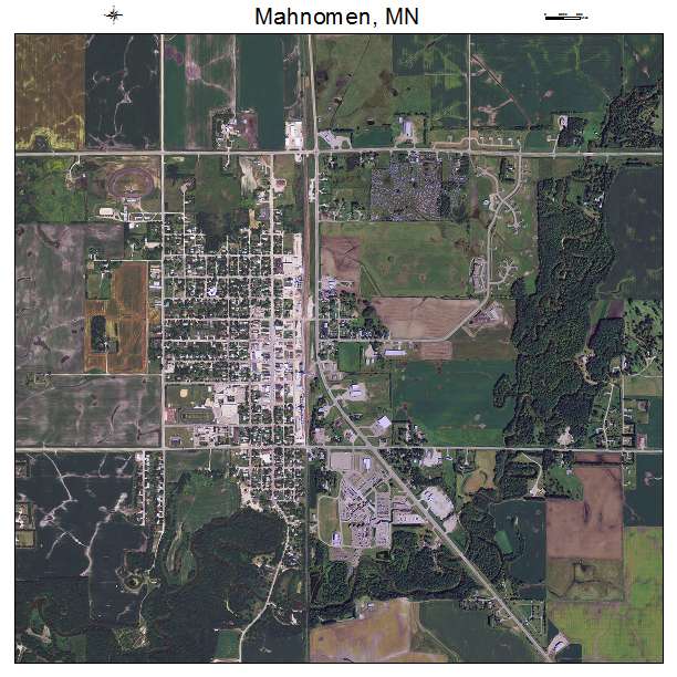Mahnomen, MN air photo map
