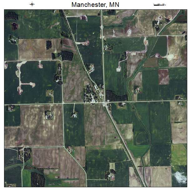 Manchester, MN air photo map